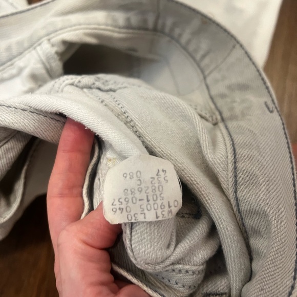 Vintage light gray/ light blue Jeans 1986 31x30 - Picture 6 of 6